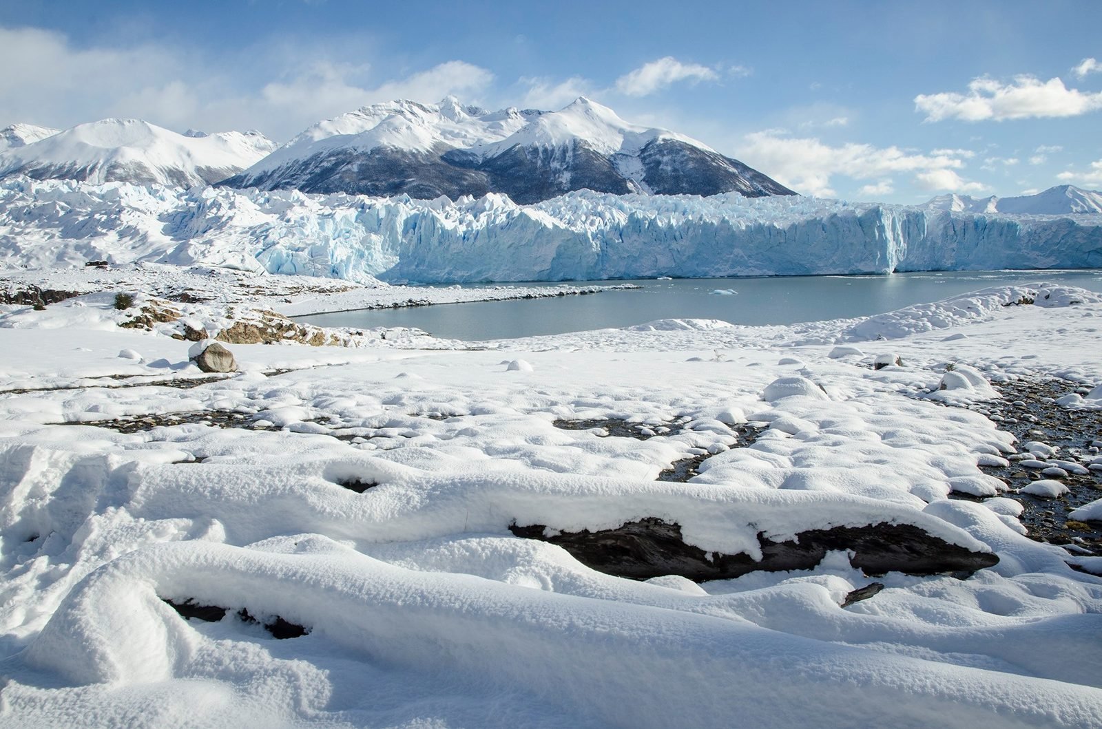 El frente, después de la nevada